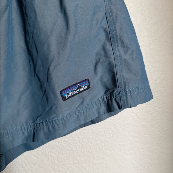 Vintage Patagonia Baggies Shorts Sz Medium Womens Iridescent Blue Teal RARE - Picture 2 of 5